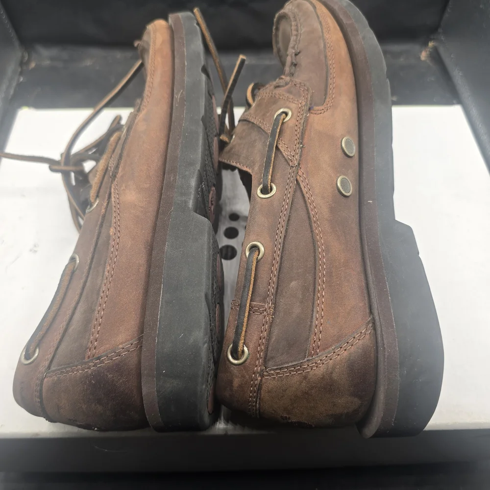Timberland Men's Brown Leather Boat Shoes‎